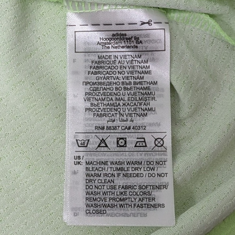 Adidas HEAT.RDY Golf Polo Shirt Lime Green Quarter Zip UPF 50 Womens M NEW - Picture 6 of 12